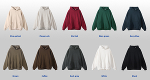 Sudadera con Capucha Personalizada de Algodón Grueso, Estilo Francés, para Hombre, Hombros Caídos, Talla Grande, Cuello con Capucha, Lavado Alto, Otoño - Product Image 5