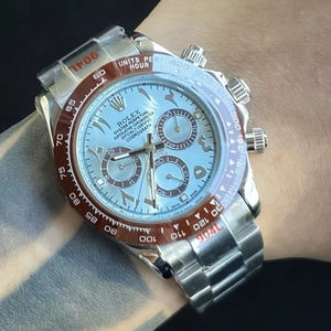 Rolx 116508 Unisex Luxury Fashion Watch 40mm Stainless Steel Rubber Strap Mechanical HAIOU Movement 50 Bar Water Resistant Gold - Product Image 5