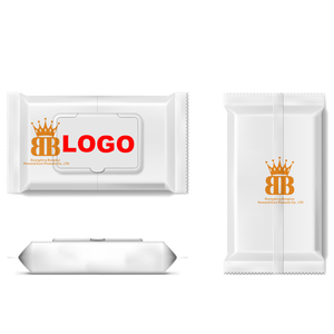 Bangbao Toallitas húmedas limpiadoras para bebés con logotipo personalizado 20 piezas Paquete pequeño y 80 piezas Paquete grande Materiales naturales - Product Image 1