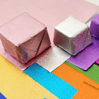 Prix usine chocolat emballage papier de qualité alimentaire coloré feuille d'aluminium chocolat papier d'emballage