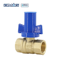 BMAG 1/2 '' - 2'' CW617n DN15 à DN50 Compteur d'eau Vanne à boisseau sphérique en laiton verrouillable avec clé de verrouillage