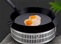 Ensemble de poêles à frire modernes en fonte antiadhésives 2L 3L avec poignée en acier inoxydable, compatibles cuisinière à gaz, ustensiles de cuisine écologiques