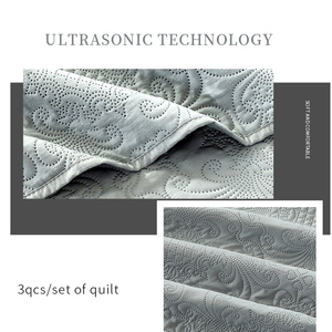 Colcha ultrasónica Coverlets Funda <span class=keywords><strong>de</strong></span> <span class=keywords><strong>cama</strong></span> acolchada transpirable Juegos <span class=keywords><strong>de</strong></span> edredón ligeros Ropa <span class=keywords><strong>de</strong></span> <span class=keywords><strong>cama</strong></span> <span class=keywords><strong>de</strong></span> lujo - Product Image 4