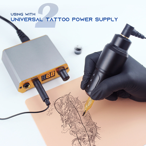 <span class=keywords><strong>Thunderlord</strong></span> Power-Pistola de tatuaje rotativa, máquina eléctrica de maquillaje permanente, pluma corta de aluminio para arte corporal, venta al por mayor - Product Image 6