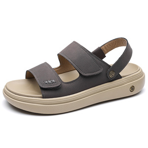 Sandalias de verano casuales para hombre, con punta abierta, suela de goma, entresuela de EVA, ligeras, transpirables, fáciles de poner, para la playa. - Product Image 5