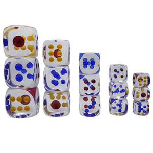16mm 20mm 25mm 30mm redondeado de alta transparencia acrílico D6 amarillo Azul Rojo punto dados para Tenzi, <span class=keywords><strong>Farkle</strong></span>, Yahtzee, Bunco, enseñanza - Product Image 3