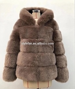 Cappotto alla Moda 2019 con Cappuccio in Pelliccia Sintetica, Abbigliamento <span class=keywords><strong>Invernale</strong></span> da <span class=keywords><strong>Donna</strong></span>, Gilet e Giacca in Finta Pelliccia di Volpe da <span class=keywords><strong>Donna</strong></span> XXXL - Product Image 2