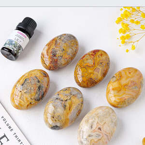 Pierre de guérison en agate polie naturelle à motifs colorés pour le Feng Shui, vente en gros - Product Image 4