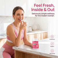Vitahall ODM Probiotiques fonctionnels pour femmes, gommes à mâcher à la fraise, probiotiques à mâcher à tout moment, complément alimentaire pour la santé féminine, marque privée