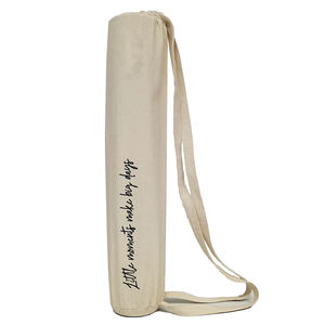 環境にやさしいオーガニックコットンキャンバスヨガマットバッグ高密度カスタムロゴピラティス & ヨガマットキャリーバッグ - Product Image 3