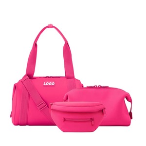 Conjunto de Bolsas de Viagem Personalizadas de Neoprene para Academia e Esportes com Organizador, Bolsa Transversal, Nécessaire, Pochete, Mochila de Fraldas e Bolsa Duffel Feminina - Product Image 2