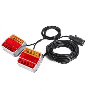 Led vuông Caravan đuôi ánh sáng Kit 7 Pin Mỹ Trailer cắm phổ phía sau đèn Led Trailer Đuôi Đèn Kit - Product Image 2