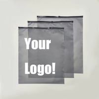 PE Resealable Plastic Black Matte Zip Lock Bags Underwear <strong>Packaging</strong> PE Zipper Bag for Clothes Socks Packing