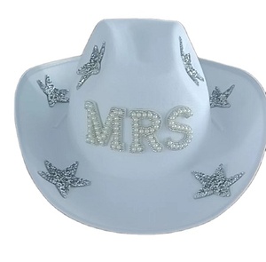 Cappelli da Sposa Bianchi, Cappelli da Capitano e da Cowboy, Velo da Donna per Matrimonio, Addio al Nubilato, Decorazioni per Feste, Fornitore di Articoli per Decorazione - Product Image 4