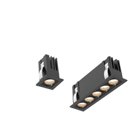 Spot lumineux Led linéaire encastrable pour le plafond, avec technologie Cob, éclairage d'intérieur, petite ouverture, 2/4/9/15w