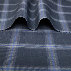 Thời Trang Tr Vải 68% <span class=keywords><strong>Polyester</strong></span> 29% <span class=keywords><strong>Rayon</strong></span> 3% Spandex Sợi Nhuộm Cổ Điển Kiểm Tra Suiting Vải - Product Image 1