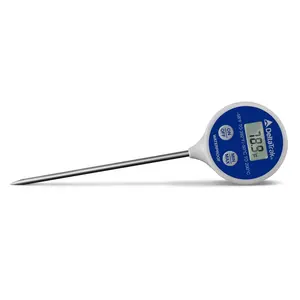 DELTATRAK Thermometer Flash Check Lollipop Wasserdichtes digitales Min/Max-Thermometer mit 105mm Sonde Modell 11036