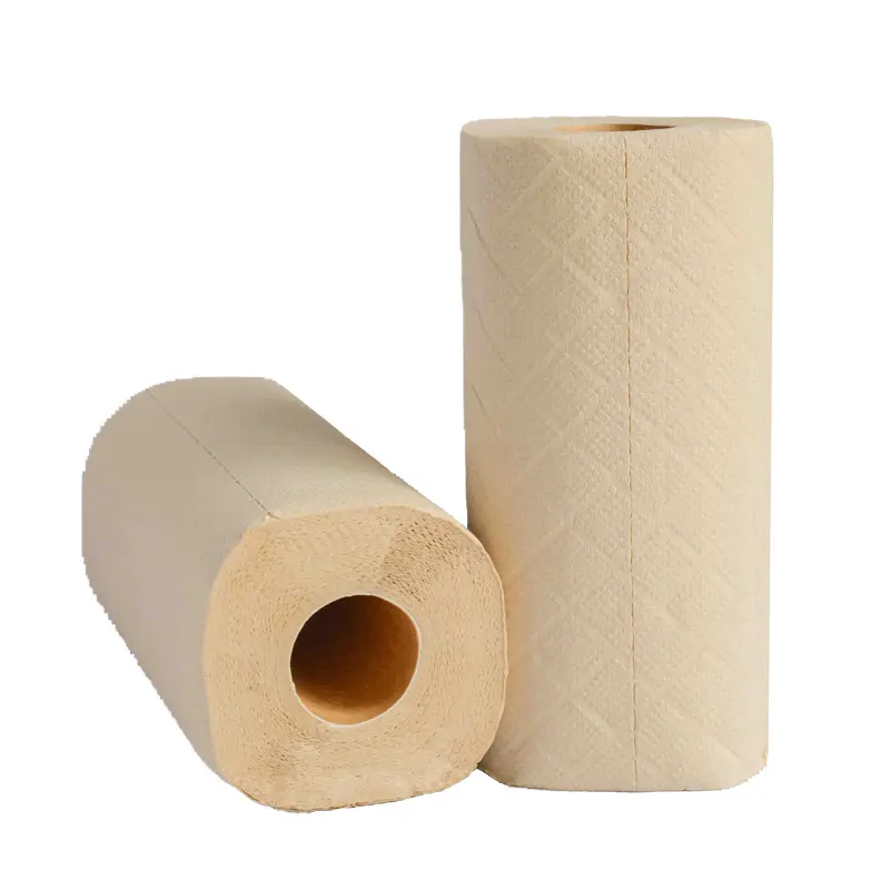 Asciugamano di carta riutilizzabile Super flessibile asciugamano di carta da cucina in bambù organico a 2 strati