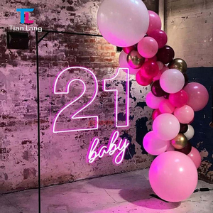 Dropshipping Custom Waterproof LED Light Neon <b>Sign</b> Crystal Body Material Flex Electronic Lamp for Birthday Party <b>Bar</b> Room Decor - Product Image 4