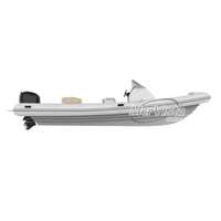 Bateau semi-rigide en aluminium Hypalon pour yacht sportif, moteur hors-bord disponible, fourni par l'usine
