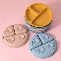 Assiettes Bébé en Silicone à Compartiments, Qualité Alimentaire, Incassables, Sans BPA, Vaisselle pour Enfants, Bol d'Alimentation en Silicone pour Bébé - Vente en Gros Usine