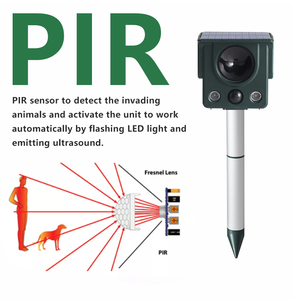<span class=keywords><strong>Répulsif</strong></span> Solaire Ultrasonique 360 Degrés SAIJZEK en Gros pour Animaux : Oiseaux, Chiens, Chats, Singes, Cerfs, Souris - Product Image 3