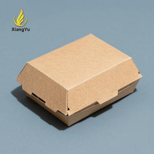 Boîte <span class=keywords><strong>à</strong></span> hamburger en carton jetable en papier d'art de qualité alimentaire, personnalisée, vente en gros d'usine, <span class=keywords><strong>prix</strong></span> bas pour l'emballage de restauration rapide - Product Image 2