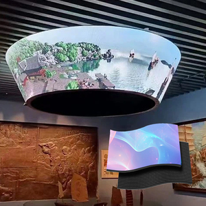 Vente en gros DIY forme spéciale ruban d'affichage LED anneau d'écran LED écran LED grand centre commercial courbe flexible écran LED panneau - Product Image 1