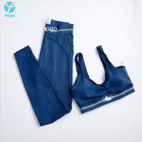 Ensemble de yoga 2 pièces sans couture de haute qualité, col halter, extensible dans les quatre sens, vêtements de sport actifs, vêtements de sport décontractés, vêtements de sport pour femmes