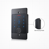 Clavier de porte biométrique WiFi Tuya avec déverrouillage à distance par téléphone, boîtier métallique étanche, interface Wiegand pour accès multi-utilisateurs