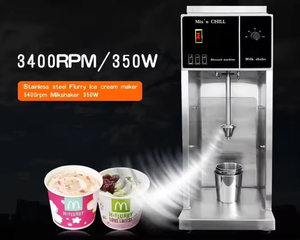 Ticari dondurulmuş yoğurt girdap makinesi için ucuz fiyat ticari McFlurry dondurma yapma makinesi ekmek için su çikolata - Product Image 4