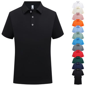 Summer Short Sleeve Knitted Polo T Shirt Men Cheap Collar T-shirt Plain Polyester Promotional Polo Shirt Playera Polos De Hombre