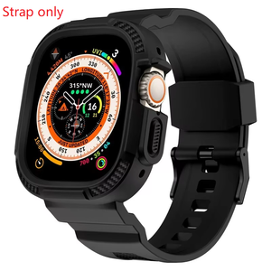 Correa Resistente Compatible con Apple Watch Series 9/8/7/6/5/4/3/2/1 con Funda Protectora 45 44 49mm Correa de TPU para Reloj - Product Image 1
