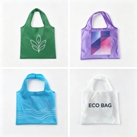 Sac de courses pliable réutilisable avec logo personnalisé, lavable en machine, en polyester 210T, écologique, pour supermarché