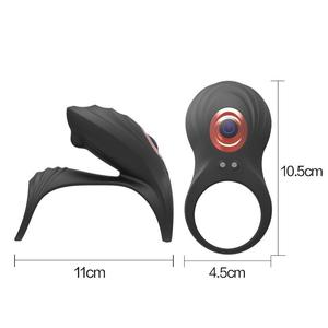 Locking Ring 10 Frequency <b>Vibration</b> Wireless Remote Control Couple Shared Trainer Adult Sex Wholesale Adult Toys - Product Image 1