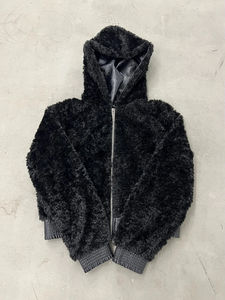 YUCHEN уличная одежда на заказ с графическим рисунком, Высококачественная толстовка из искусственного меха с вышивкой, Двусторонняя куртка на молнии для мужчин - Product Image 2