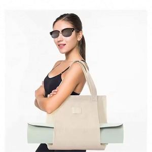 Échantillon gratuit, vente en gros, sac de yoga personnalisé avec logo, grand sac fourre-tout en toile polyester, sac pour tapis de yoga - Product Image 5