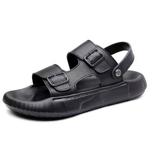Moules de sandales décontractées en cuir pour hommes, fabriqués sur mesure par un fabricant professionnel, avec semelle intérieure en PU grande taille et empeigne en cuir véritable pour un confort optimal - Product Image 5