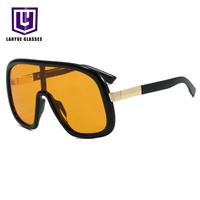 Lunettes de soleil rétro années 70, style pilote, monture épaisse surdimensionnée, protection UV400, polarisées, légères, durables, de luxe, unisexes