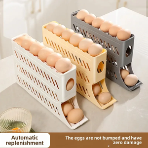 Special <b>Egg</b> Organizer Tool Plastic Material Fridge Side Door <b>Egg</b> Holder for Home Kitchen or Camping Use - Product Image 3