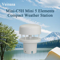 Sensor Ultrasónico de Velocidad y Dirección del Viento Mini-C5H RS485 con Medición de Temperatura y Humedad, Protección IP65, Presión del Aire
