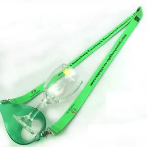 Personalisierte bier glas lanyards förderung Wasser Flasche Halter lanyards benutzerdefinierte tasse lanyard