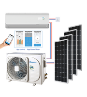 Climatiseur hybride solaire AC/DC Deye 12000/18000/24000 BTU, système split, refroidissement/chauffage domestique, installation facile, portable