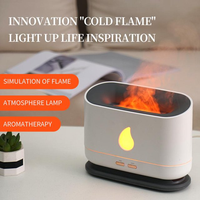 Diffuseur d'arômes OEM personnalisé pour bureau, humidificateur d'air à flamme, atomiseur d'eau 200 ml, brume douce pour la maison, diffuseur d'huiles essentielles