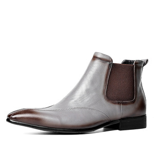 Zapatos de Cuero Genuino de Alta Gama, Diseño Versátil, Hechos a Mano, Cómodos, de Caña Alta, para Vestir Formal o de Negocios para Hombre - Product Image 6