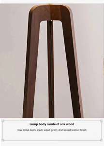 Lampadaire en bois JYLIGHTING, style nordique créatif, pour salon, <span class=keywords><strong>chambre</strong></span>, maison <span class=keywords><strong>d</strong></span>'<span class=keywords><strong>hôtes</strong></span>, hôtel, à placer près du canapé, lampadaire vertical - Product Image 5