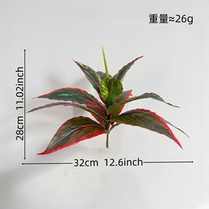 Planta Artificial de Hojas Brasileñas Meng Jie de 30cm-100cm, Decoración de Interiores, Planta en Maceta - Product Image 3