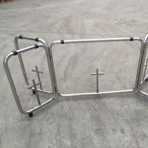 El fabricante suministra soportes para ataúdes de acero inoxidable para fines funerarios. - Product Image 3