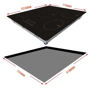 Hiện đại Thiết kế mỏng 5-burner cảm ứng bếp cao powerfor sang trọng nhà bếp Countertop cài đặt cho các hộ gia đình - Product Image 6