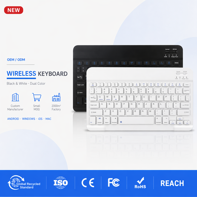 Factory Wireless Keyboard for Tablet Pc/Smart Tv/Laptop/Smart Phone Custom German France Arabic Thai Russian Korean Keyboard